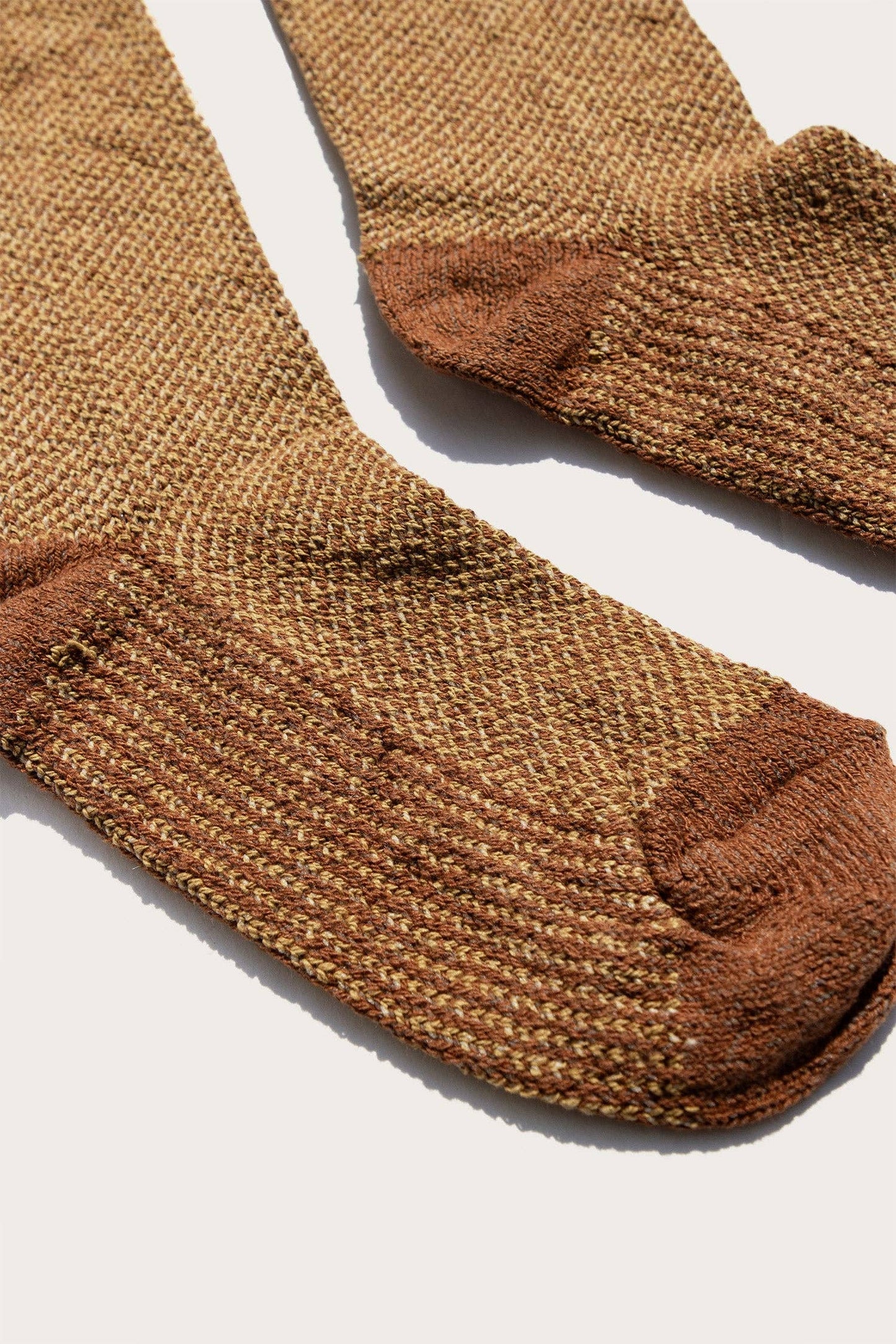 Helix Socks in Ochre