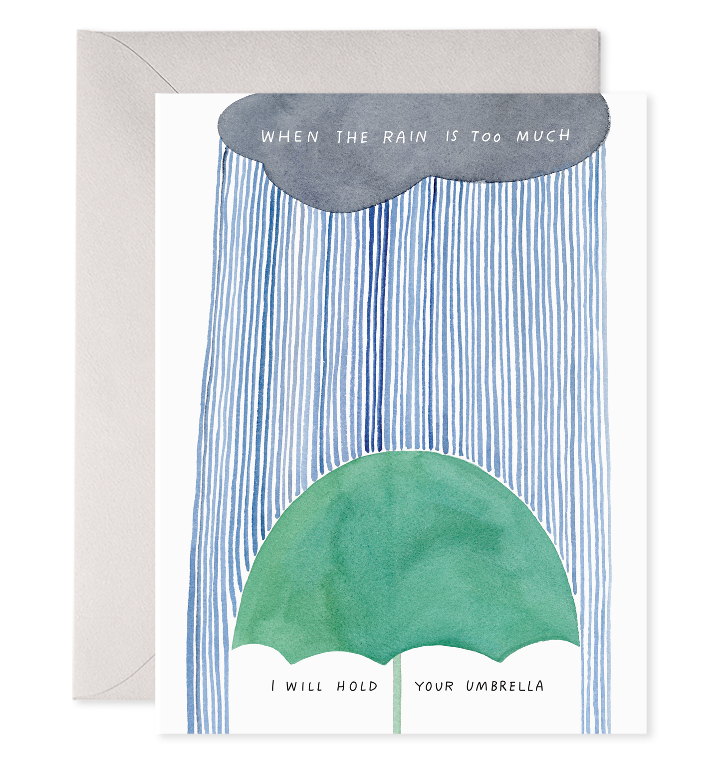 Hold Your Umbrella Sympathy Card