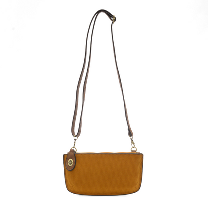 Corduroy Mini Crossbody Clutch in Dijon