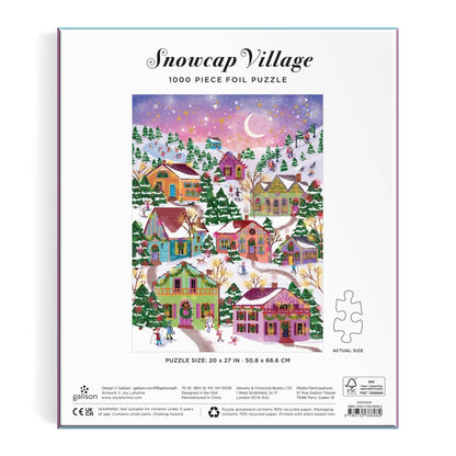 Snowcap Village 1000 Piece Foil Puzzle