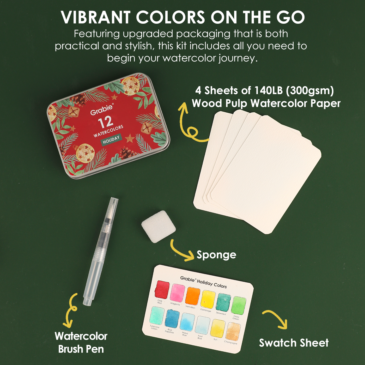 Holiday Pocket Watercolor Set