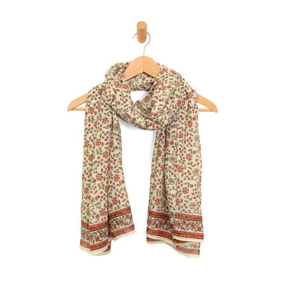 Boho Floral Long Scarf