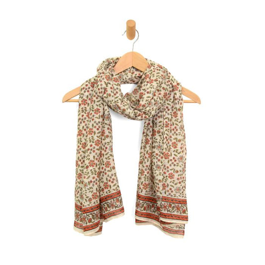 Boho Floral Long Scarf