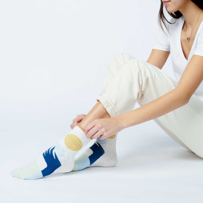 Lotus Crew Socks