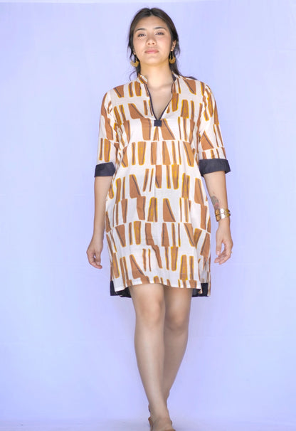 Amelia Dress in Gold