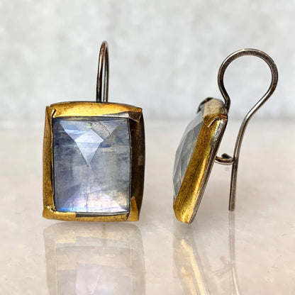 Moonstone Fold Earrings | Austin Titus