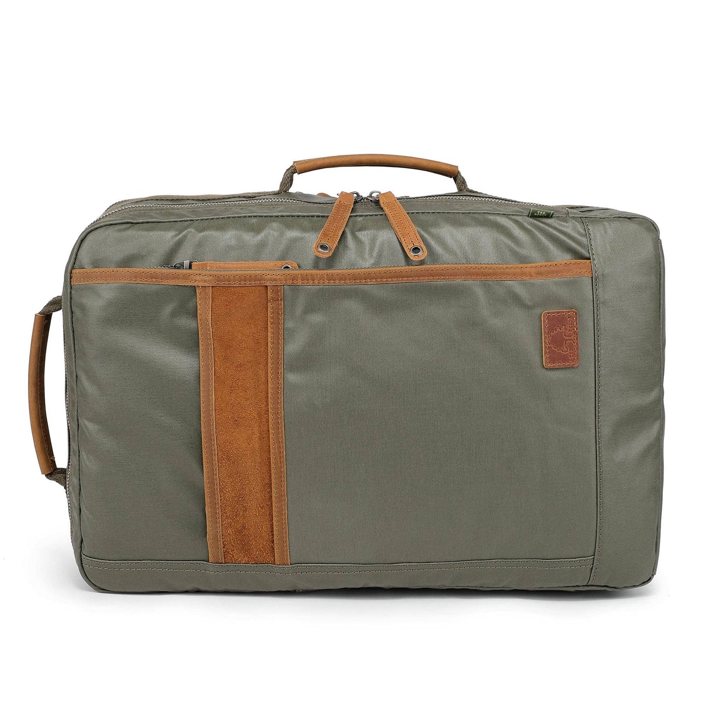 Madrone Coated Canvas Backpack in Army Green