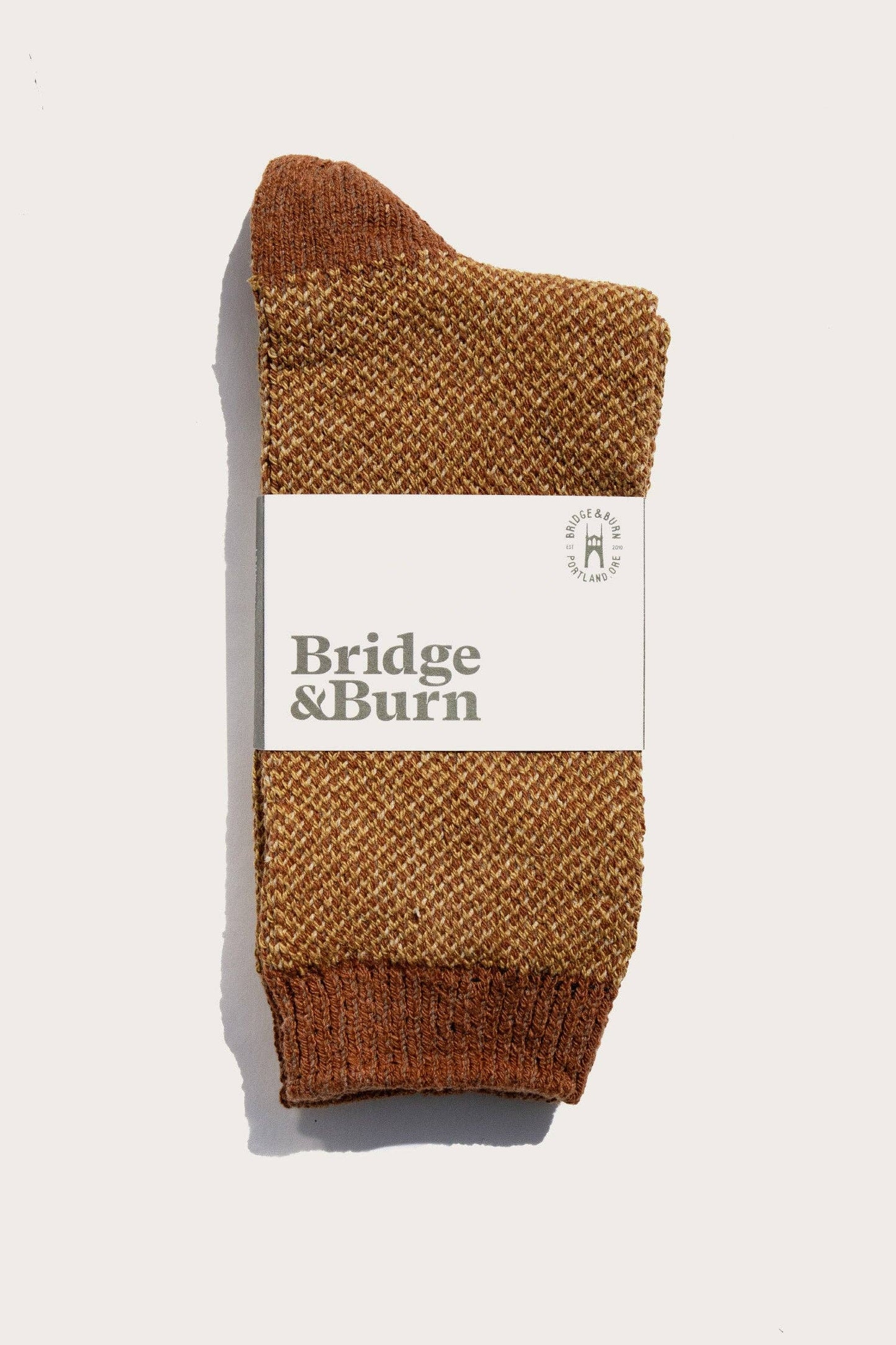 Helix Socks in Ochre