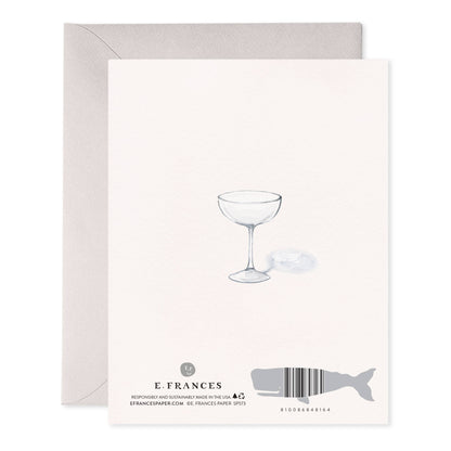 Champagne Tower Wedding Card