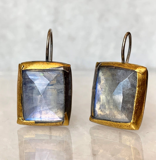 Moonstone Fold Earrings | Austin Titus