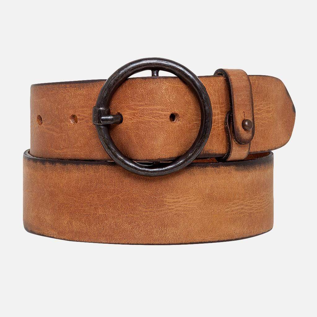 Pip Leather Belt in Cognac