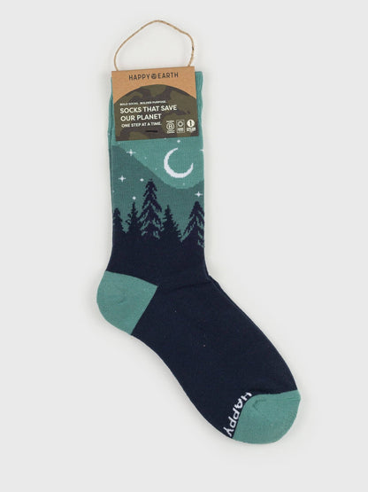 Aurora Navy Crew Socks