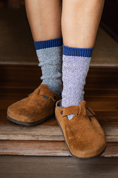 Helix Socks in Navy