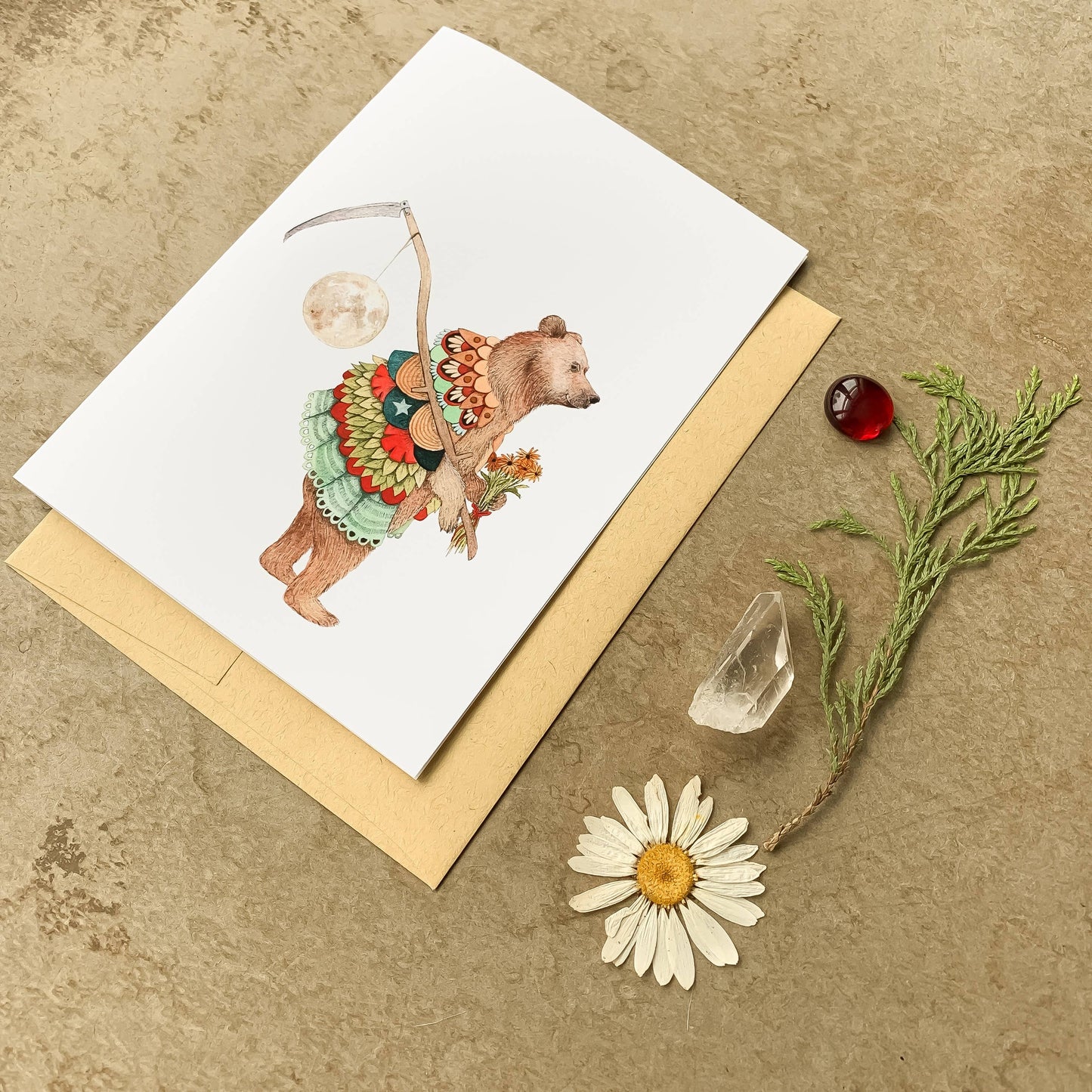 Luna at Harvest Card