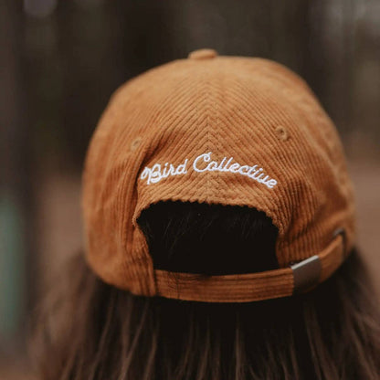 Barn Owl Corduroy Hat in Amber