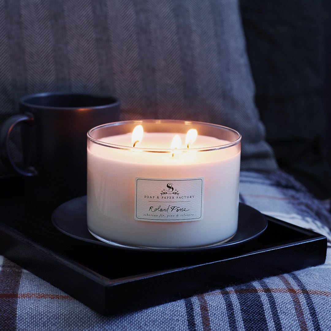 Roland Pine Three-Wick Candle