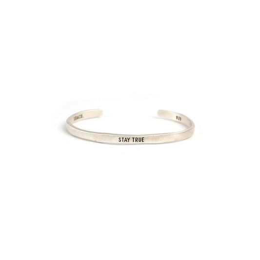 Stay True Sterling Silver Cuff