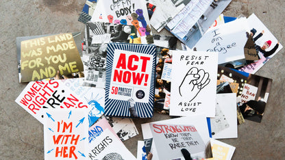 Act Now! Protest Postcard Sset