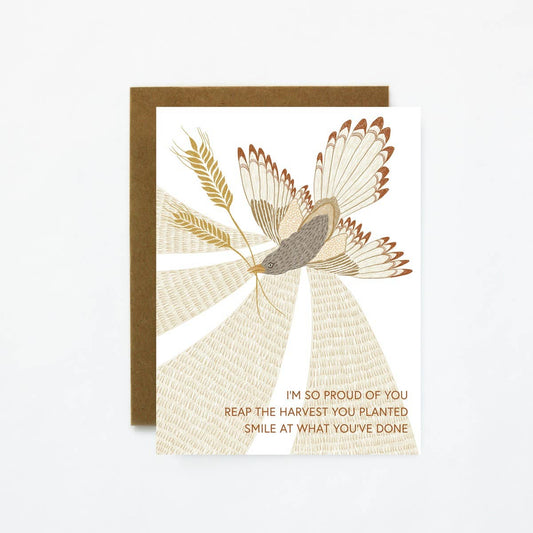 Reap The Harvest Encouragement and Congrats Card