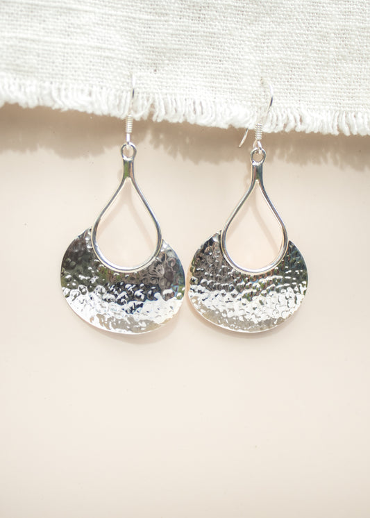 Hammered Teardrop Earrings | Lee McAllister
