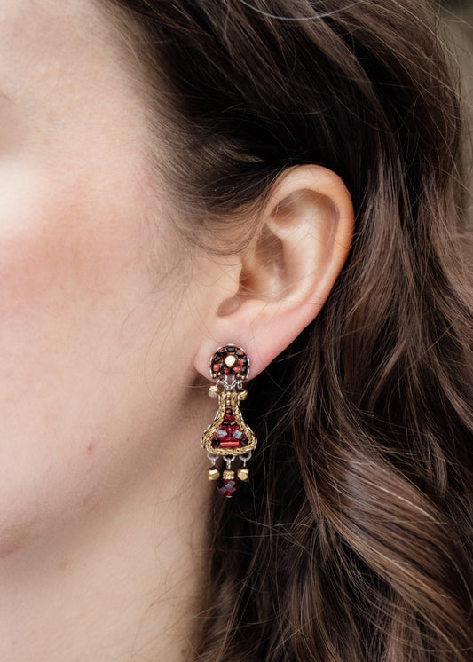 Noble Wine Post Earrings | Ayalabar