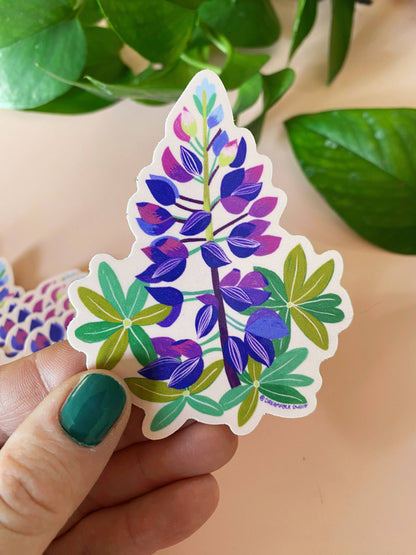Lupine Flower Sticker