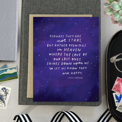 Inuit Proverb Sympathy Card