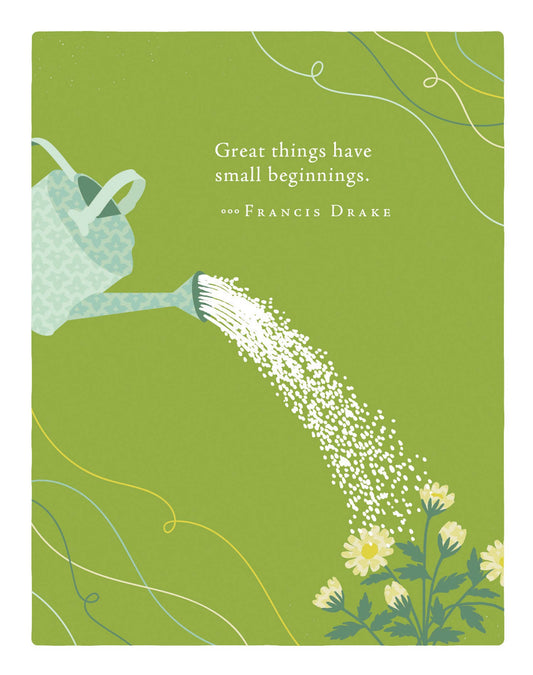 Small Beginnings Baby Shower Card