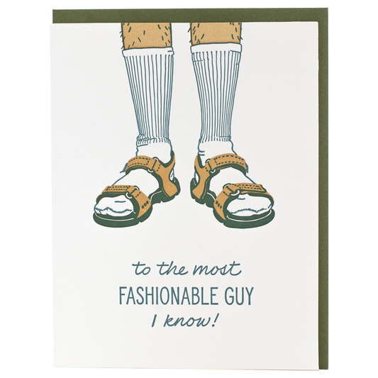 Socks & Sandals Father's Day Card