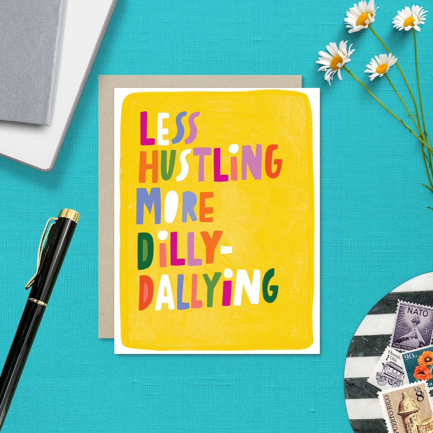 Less Hustling Encouragement Card