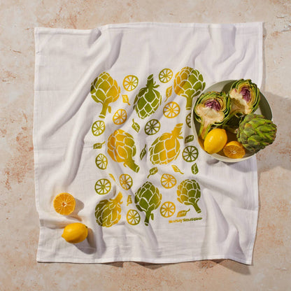 Artichoke Flour Sack Tea Towel