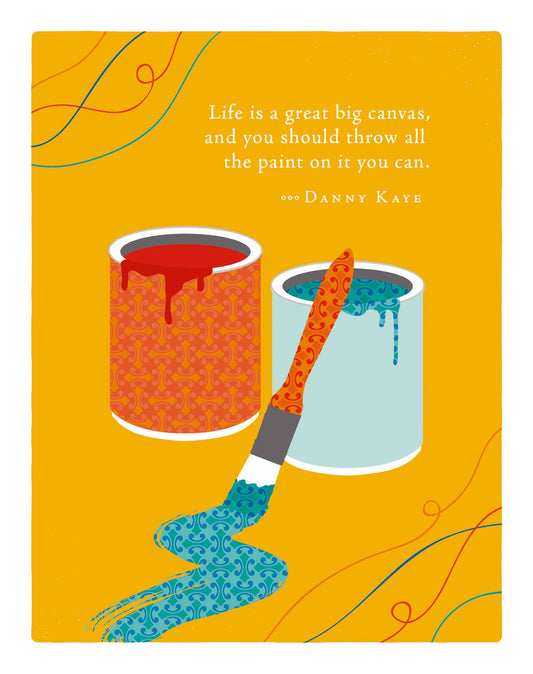 Life is a Canvas Birthday Card
