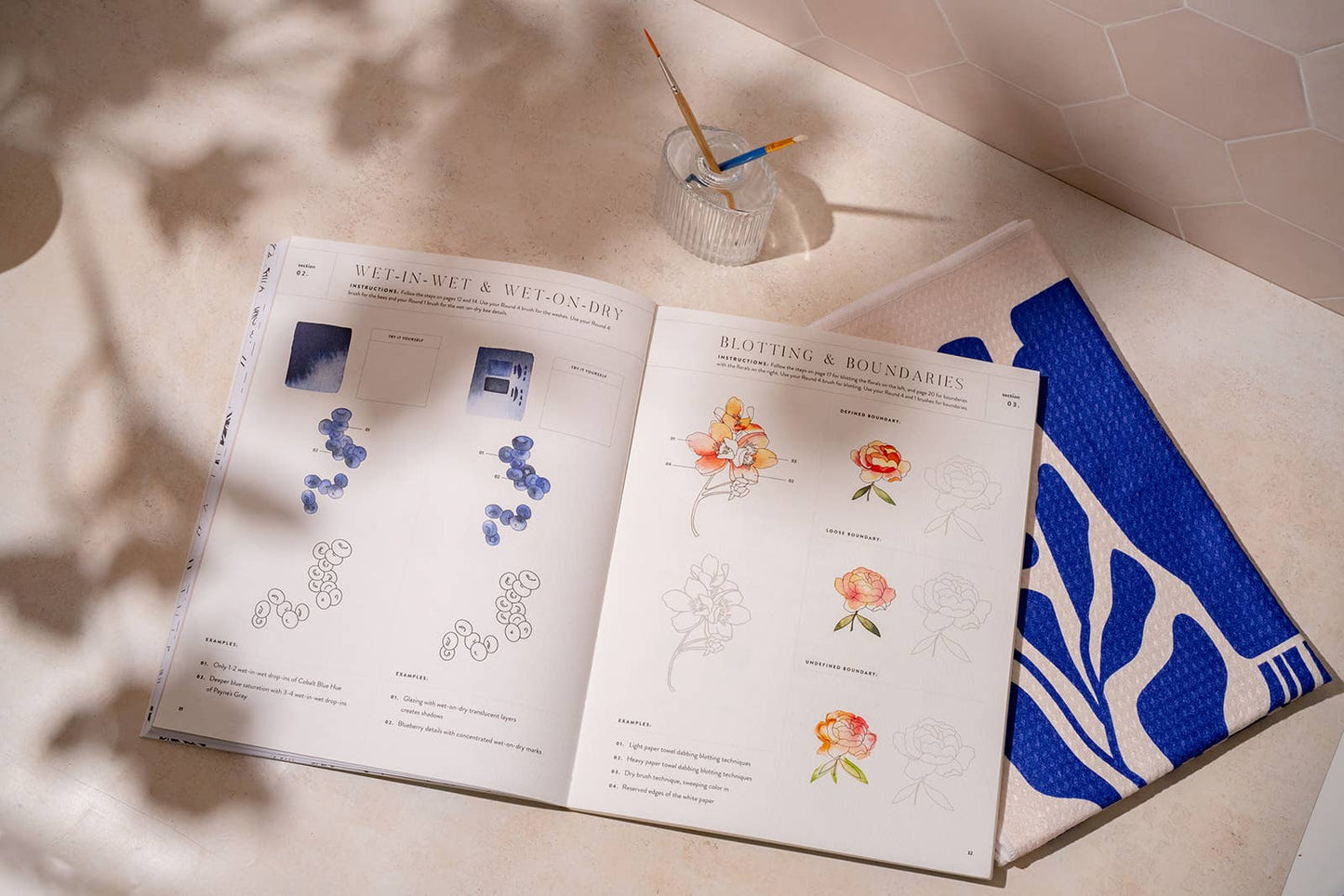 Café in Bloom Watercolor Workbook