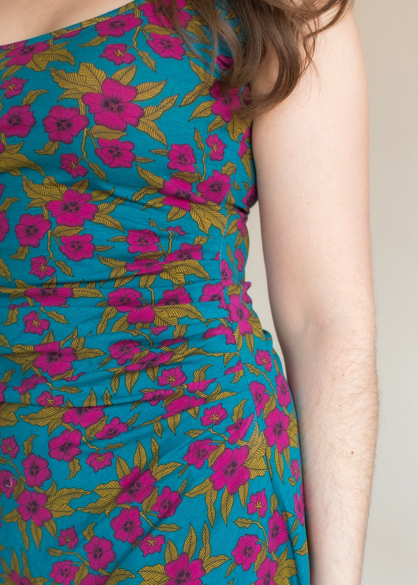 Deneuve Dress in Hibiscus Print | Effie's Heart