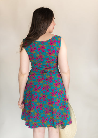 Deneuve Dress in Hibiscus Print | Effie's Heart