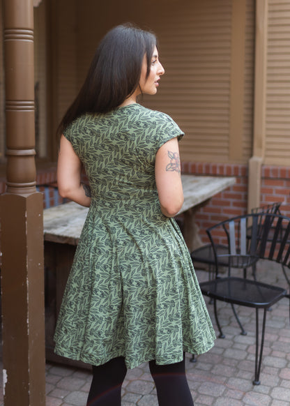 Besi Dress in Olive Print | Effie's Heart