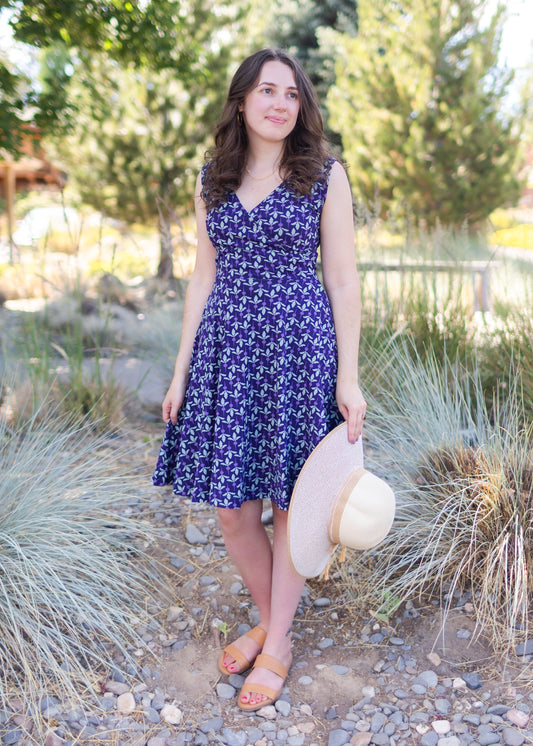 Sigrid Dress in Radish Print | Effie's Heart