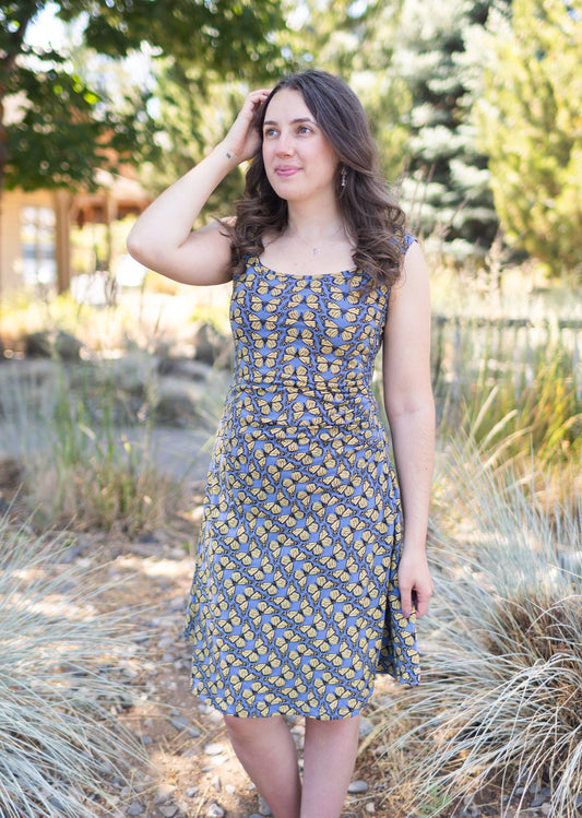 Deneuve Dress in Monarch Print | Effie's Heart