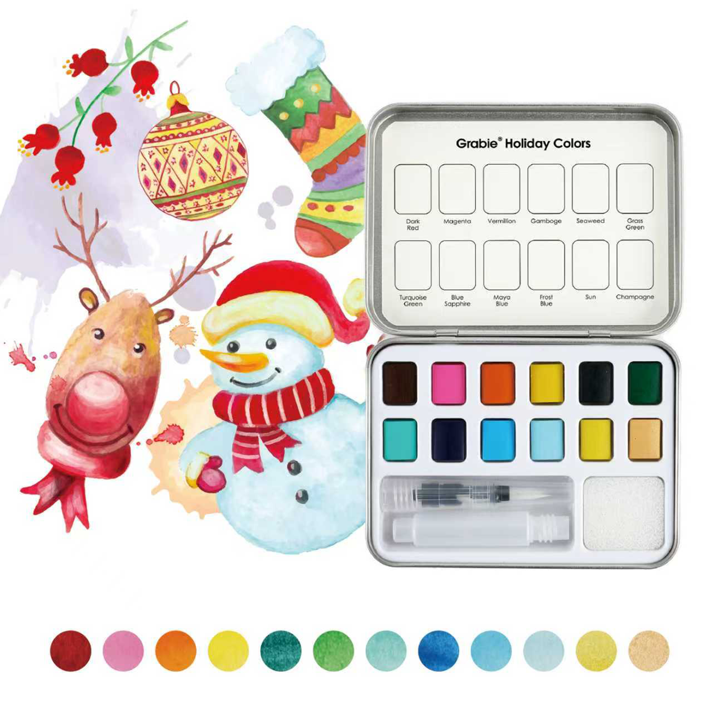 Holiday Pocket Watercolor Set