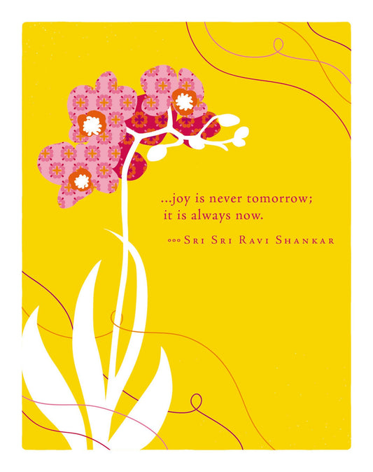 Joy is Now Birthday Card