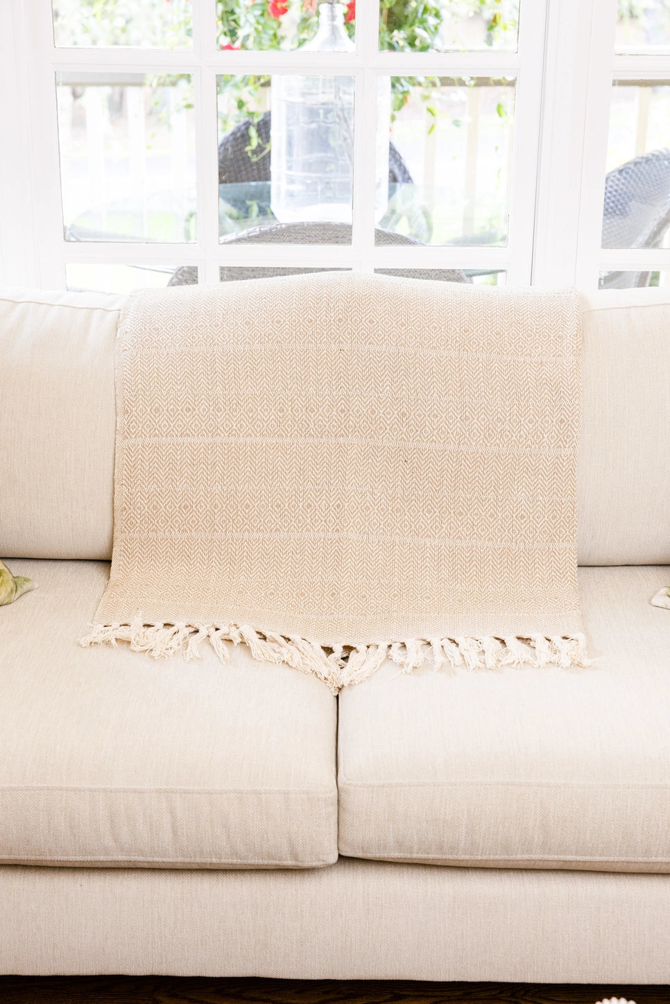 RR Taupe Diamond Throw