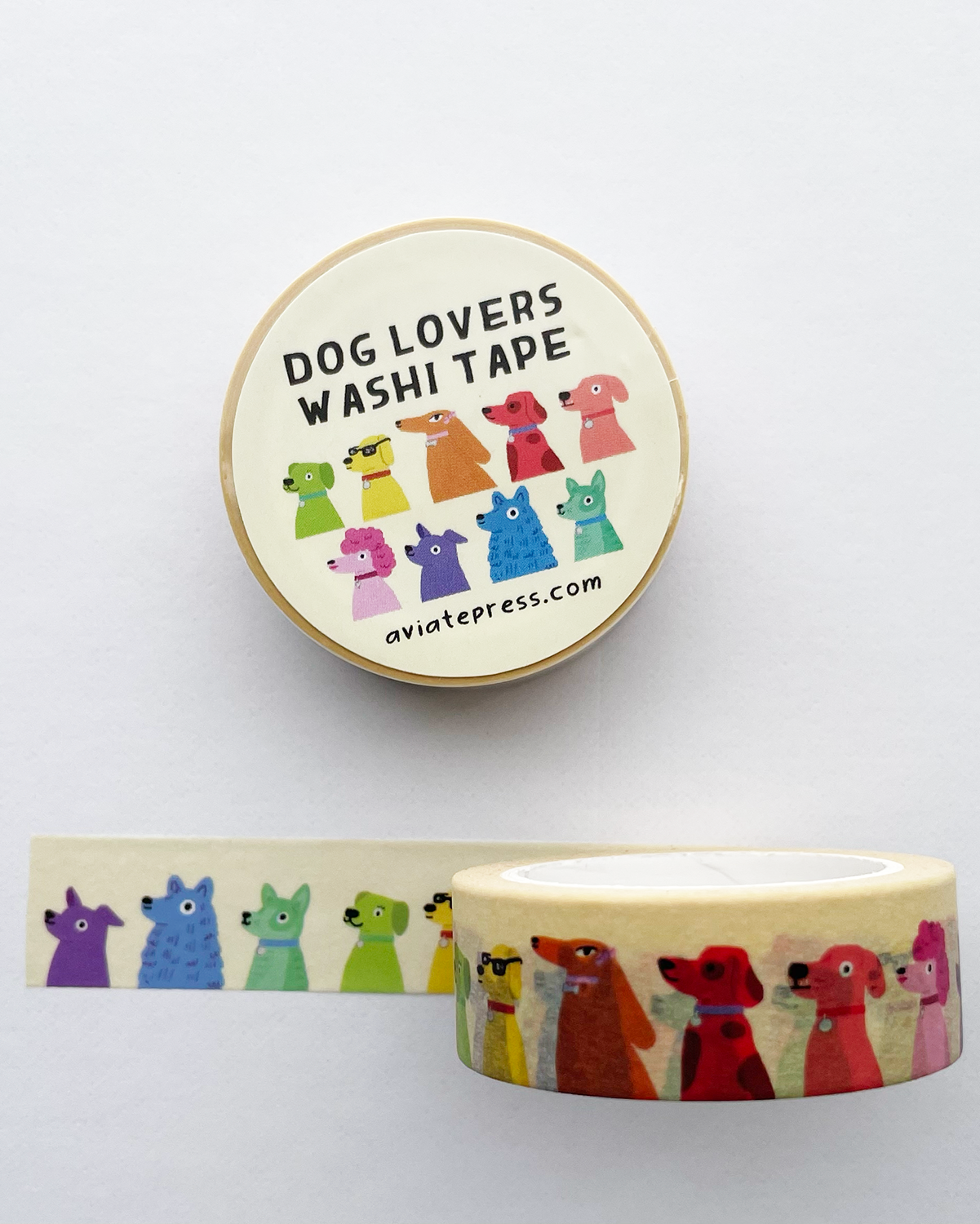 Dog Lovers Rainbow Washi Tape