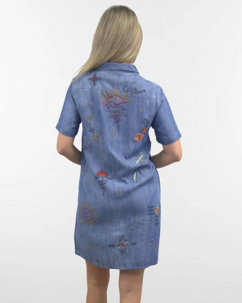 Deja Denim Dress | Caite