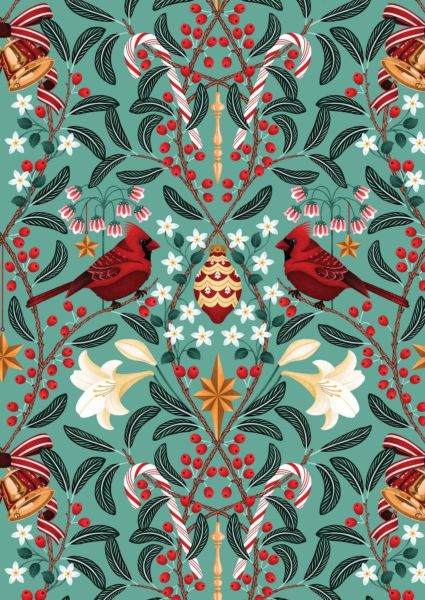 Christmas Day Cardinals Boxed Cards