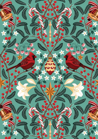 Christmas Day Cardinals Boxed Cards