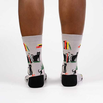 Booked for Meow Crew Socks