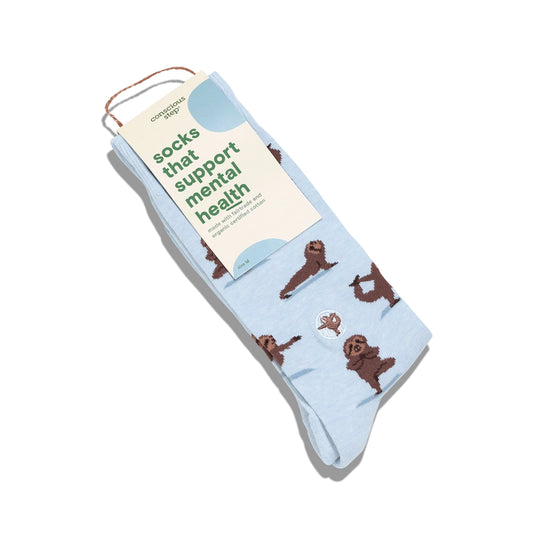 Socks that Support Mental Health: Sloths