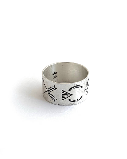 Stamped Cigar Band Ring | CLP