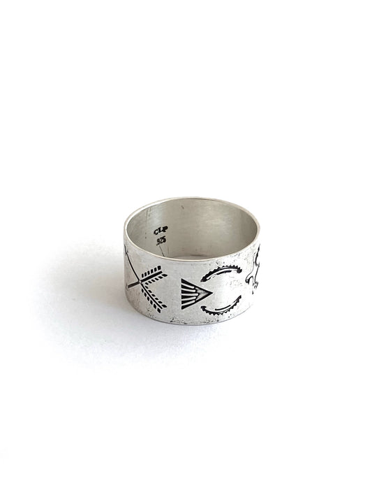 Stamped Cigar Band Ring | CLP