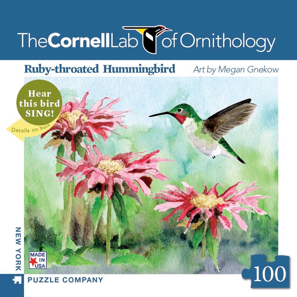 Ruby-throated Hummingbird 100 Piece Mini Puzzle
